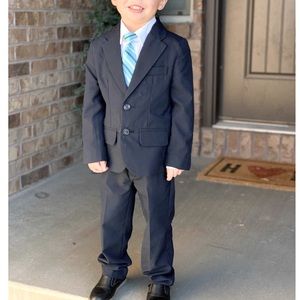 2-Piece Set - Cat and Jack Boys Black Suit Jacket and Pants Set - Size 7